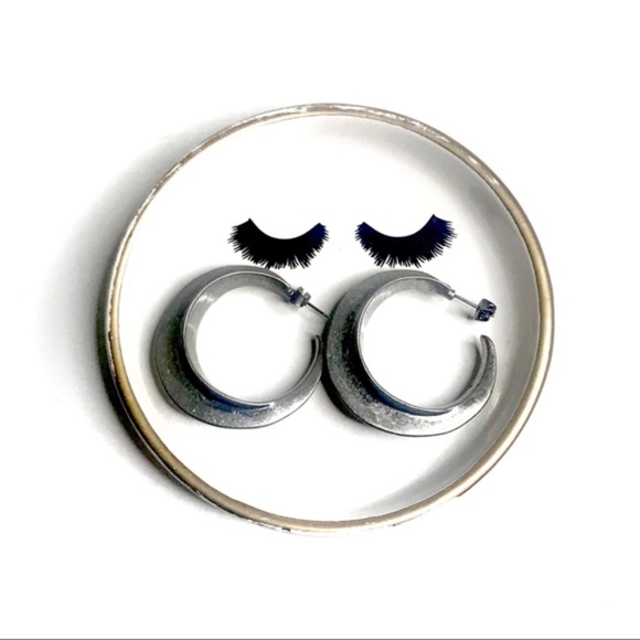 💎 Hoop statement earrings - Picture 3 of 8